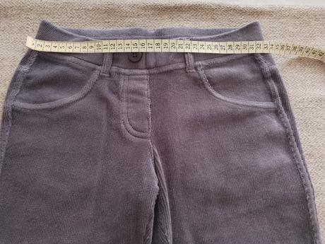 Menčestrové džegíny tmavo šedé, benetton,146