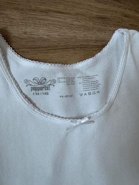 2x bavlnene dievcenske tielko 134/140, pepperts,140