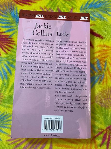 Krásna romantická knižka lucky jackie collins,