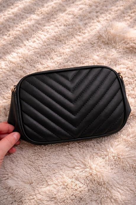 Nová čierna crossbody kabelka, 