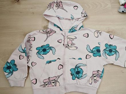 Krásna mikina stich bavlna, sadne na 104/110, sinsay,110