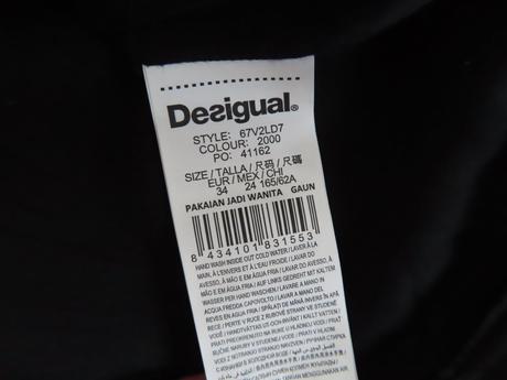 Desigual sofia dress 67v2ld7, veľ. xs/34, desigual,xs