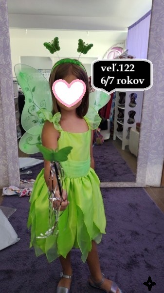Cililing víla zvonilka 6/7 rokov 122,