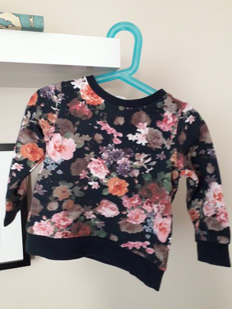 Kvetinková mikinka v.98/104, h&m,98