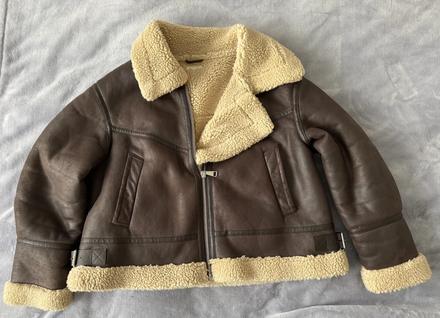 Pilotná bunda z brusenej "kože", next,48