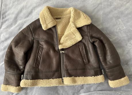 Pilotná bunda z brusenej "kože", next,48