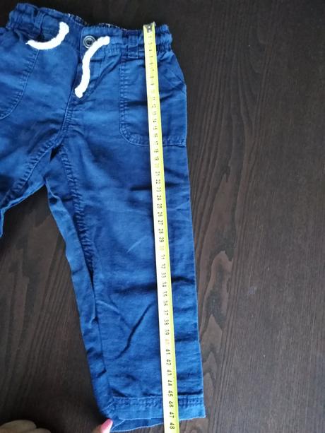 Modre roll-on nohavice, h&m,92