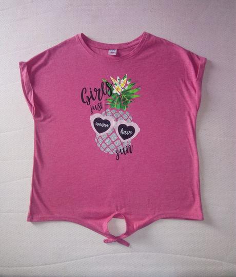 Ružové tričko s potlačou, m