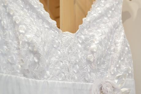 Tehotenské svadobné šaty 42, 42