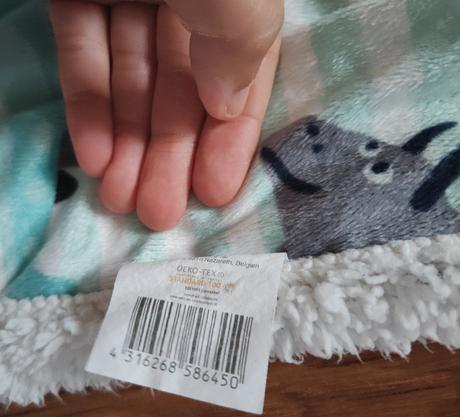 Huňatá dečka dinosaury oeko tex, 