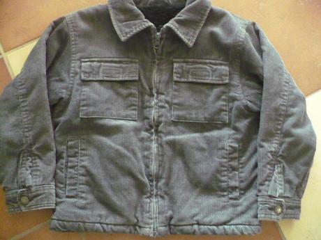 Sivá zateplená bundička, 122