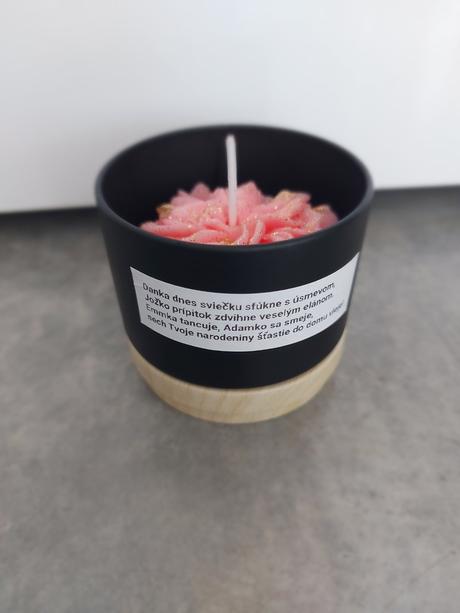 Sojova sviecka- darcek, 
