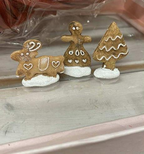 Mini pidi perníkové ozdoby ( sada 4 ks ), 