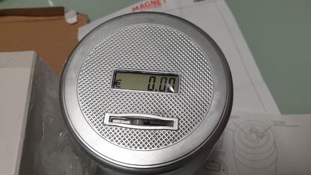 Pokladnička s digitálnym počítadlom,