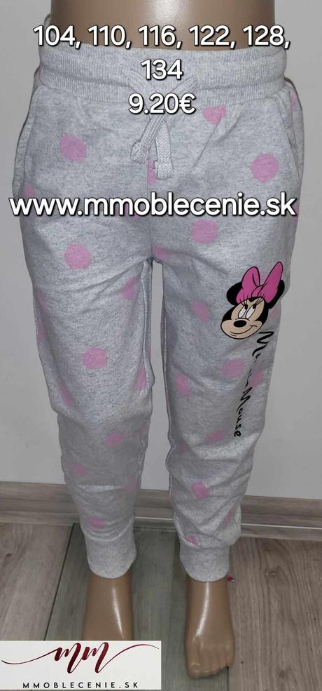 Tepláky minnie, disney,104 - 134