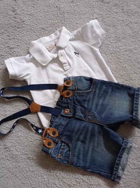 Kraťasy a pólo tričko, h&m,92