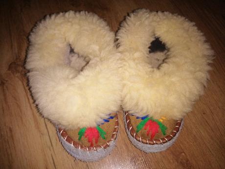 Detske papucky z ovcej vlny., 25