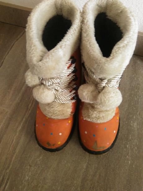 Zimne cizmy s kozusinkou, 35