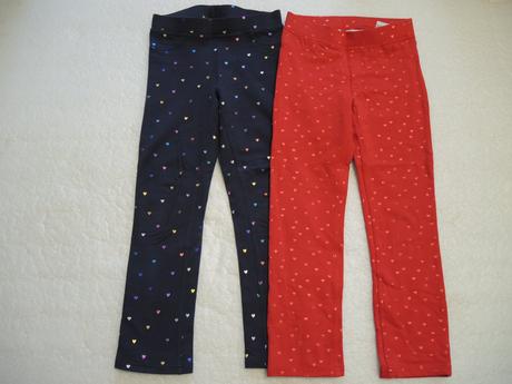Legíny so srdiečkami, h&m,128