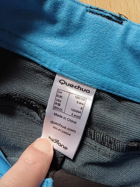 Outdoorove nohavice quechua, 128