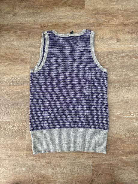 Vlnená vesta s/m, fishbone,m