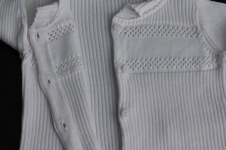 Elle svetrík, jarný, biely, ako nový, 6 mes., 68