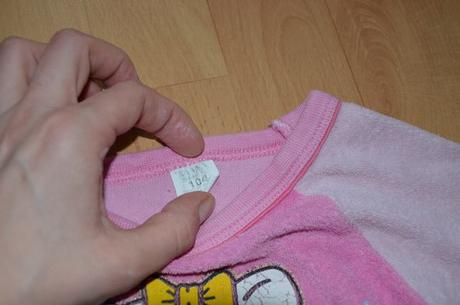 Pyzamo pre dievcatko s macickou, 104