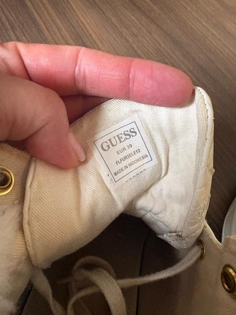 Guess čižmy biele veľkosť 39, guess,39