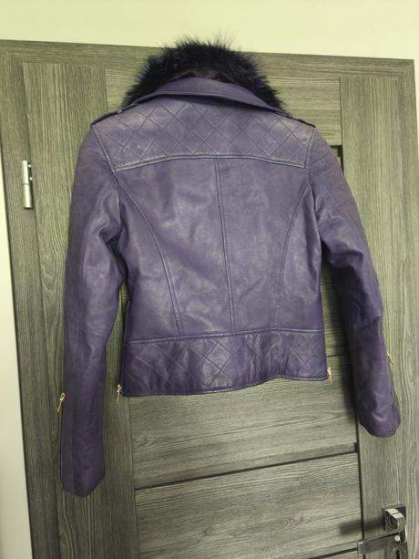 Kozena bunda s pravou kozusinkou max leather, s