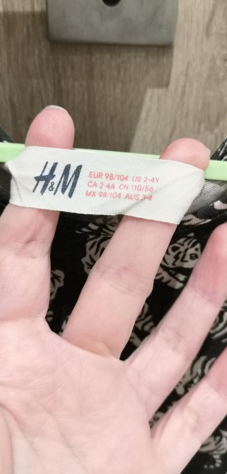Šatočky s tigríkmi, h&m,104