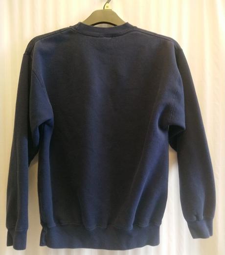 Tmavo modrá mikina, fruit of the loom, 158-164 cm, 164