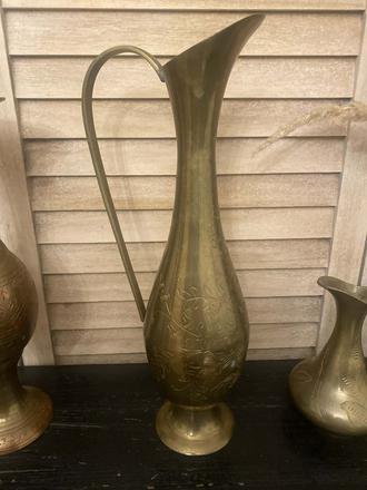 Mosadzná váza 35 cm, 