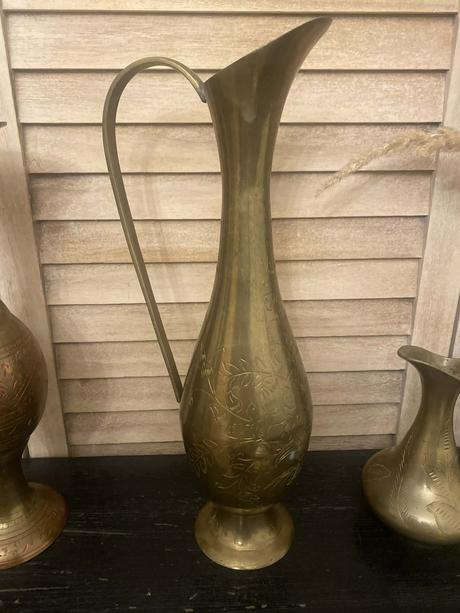 Mosadzná váza 35 cm, 