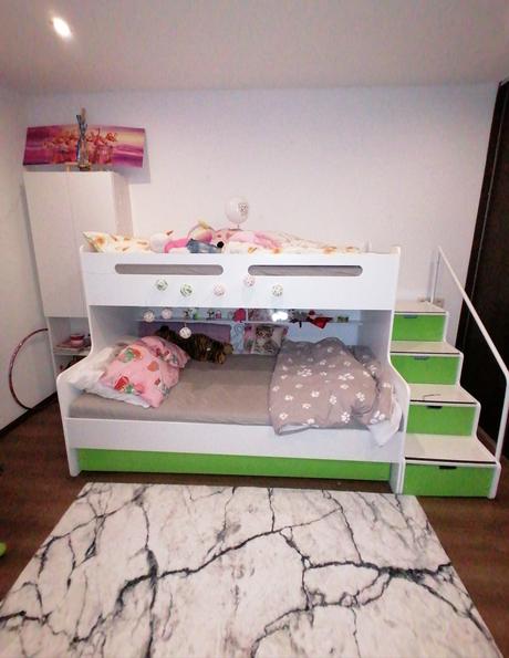 Poschodová posteľ, šírka (cm): 120,dĺžka (cm): 200