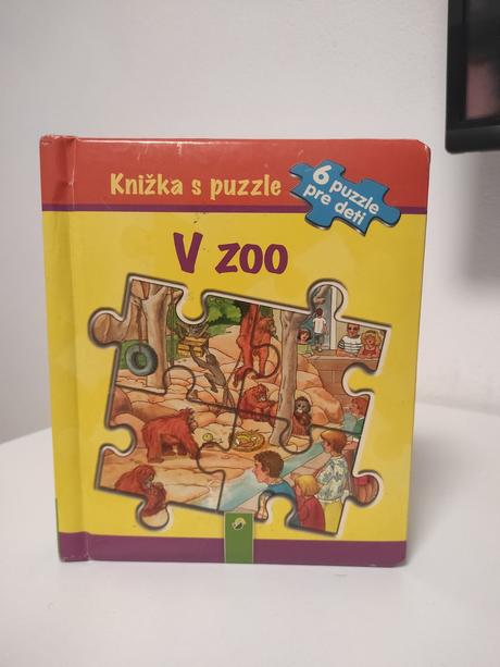 Kniha v zoo + puzzle,