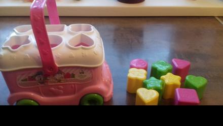 Vkladačka autíčko mickey& minnie, 