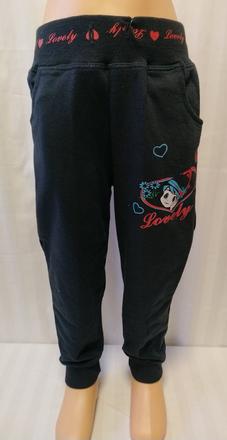 Tmavo sivé tepláky lovely, n-feel, 116-122 cm, 122