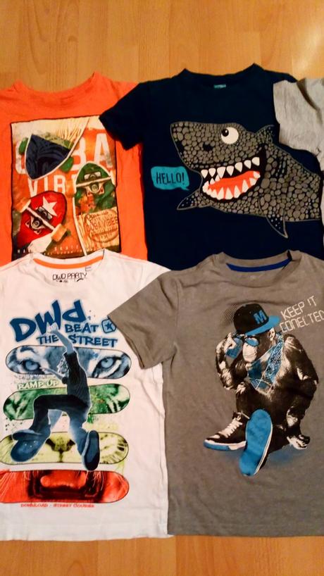 3 tričká s aplikaciami, 128