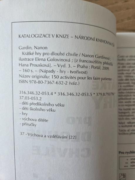 Kniha n. gardinová - krátké hry pro dlouhé chvíle, 