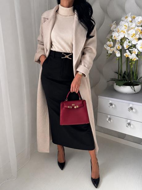 Zara - biznis midi sukňa, zara,xs