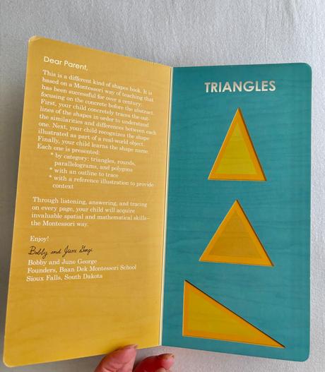 Montessori shape work kniha, 