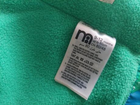 Nepremokavá ľahunká dino bunda veľ.80, mothercare,80