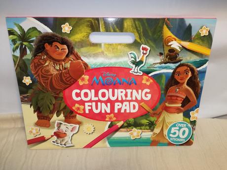 Disney moana colouring fun pad + stickers nau19,