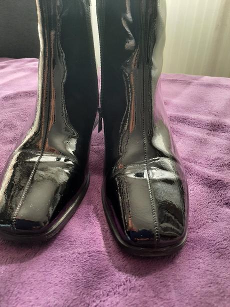 Kožené lakované topanky 41, lasocki,41