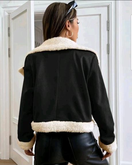 Bunda s kožušinkou, l - xxl