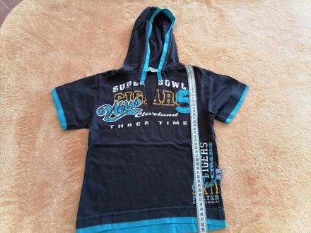 Tričko s krátkym rukávom a kapucňou, veľ. 104, 104