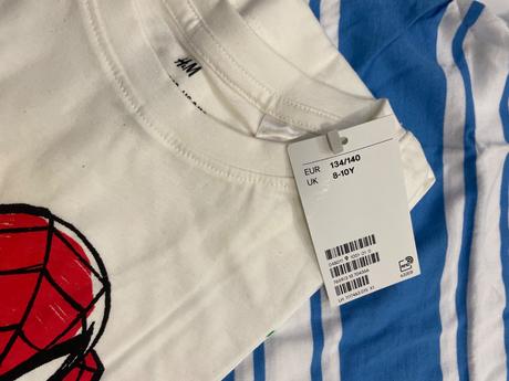 3 x marvel tričko, h&m,134 / 140