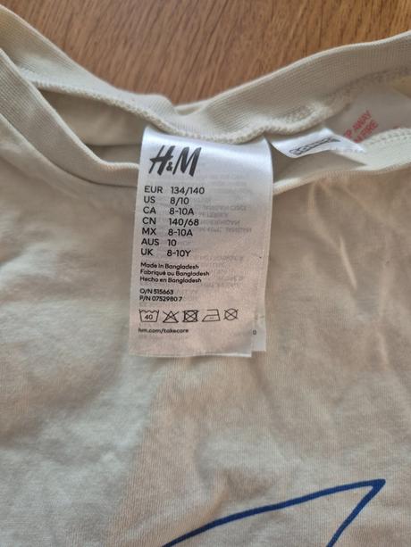 Krátke pyzamko, h&m,134