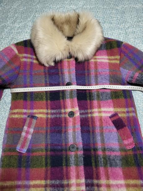 Vlnený kabát s kožušinkou, m