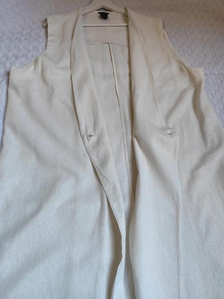 Dlhá vesta s ľanom, lindex,xl